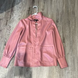 Faux leather shaket